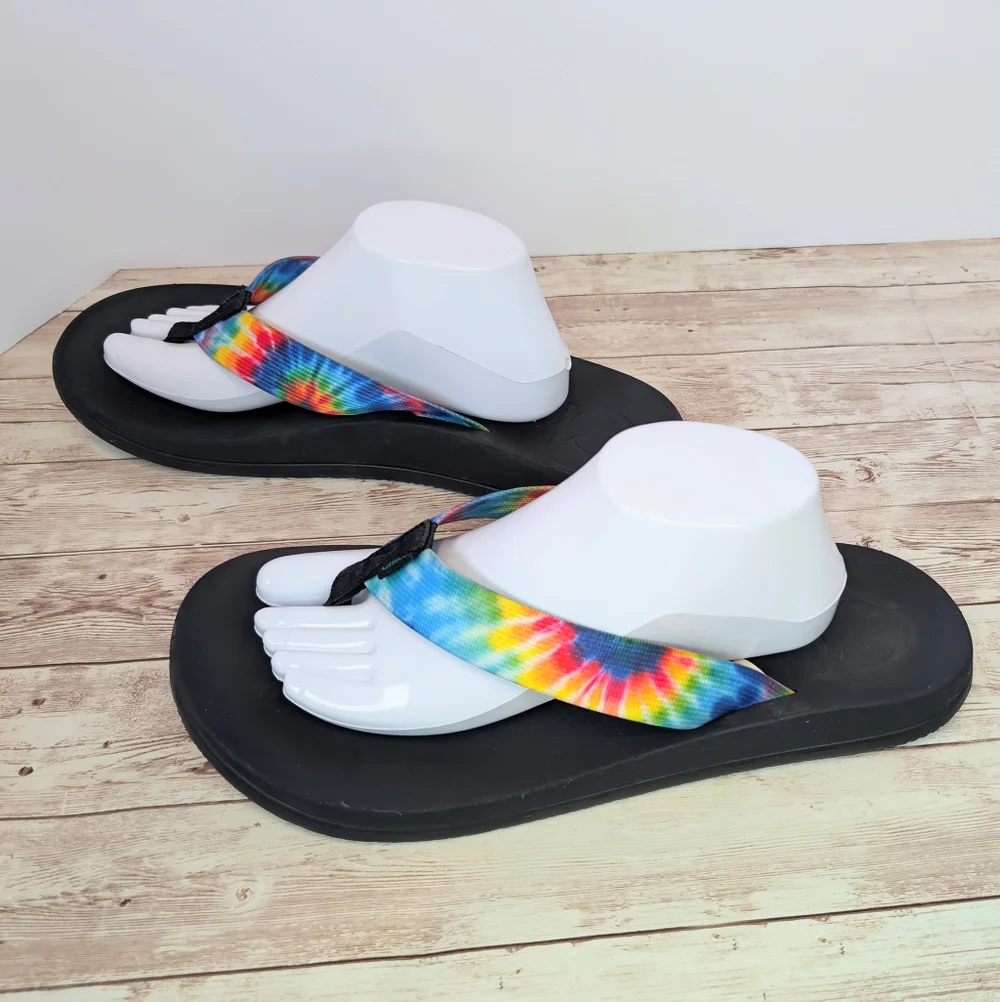 Chaco Tye Dye Thong Flip Flop Summer Sandals Men's 13